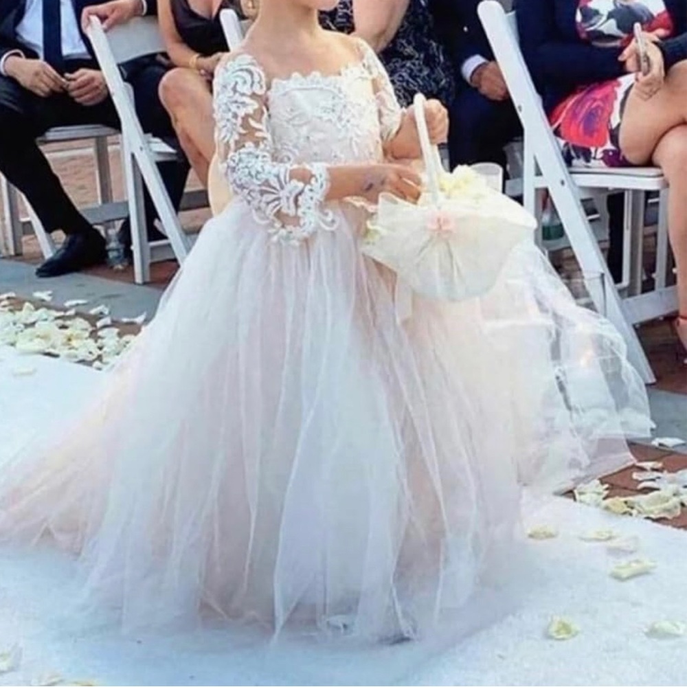 Toddler girl flower girl dress